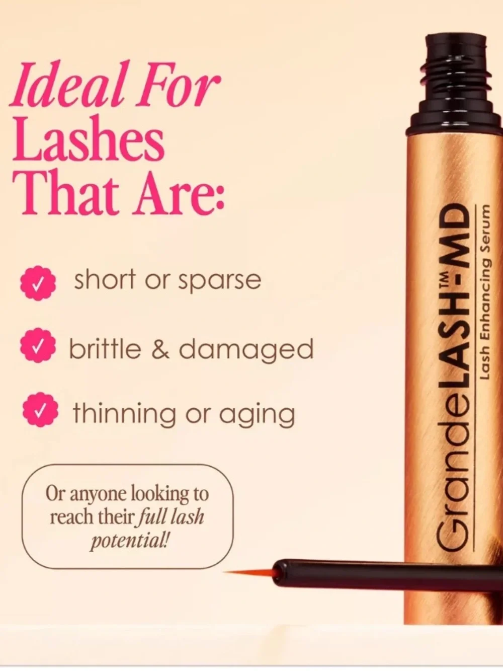 🦋 Grande Lash Enhancing Growth Serum New 4 Week Supply